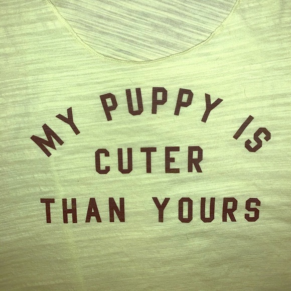 VS PINK My Puppy is Cuter Than Yours Tank Top - Picture 1 of 3